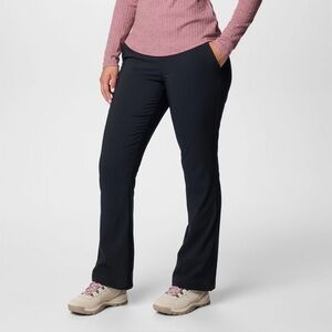 Columbia All Seasons Bootcut Pants Women's XXL Black Hiking Travel 2086371